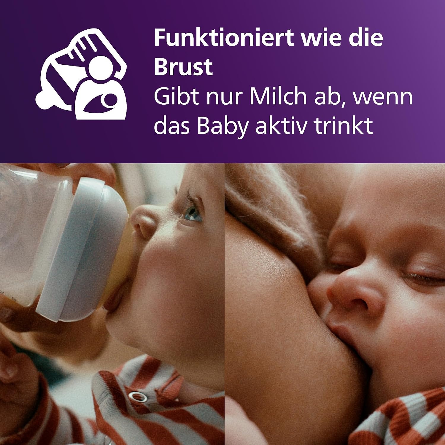 3er-Set Natural Response Babyflaschen 260 ml, transparent - 31% Rabatt