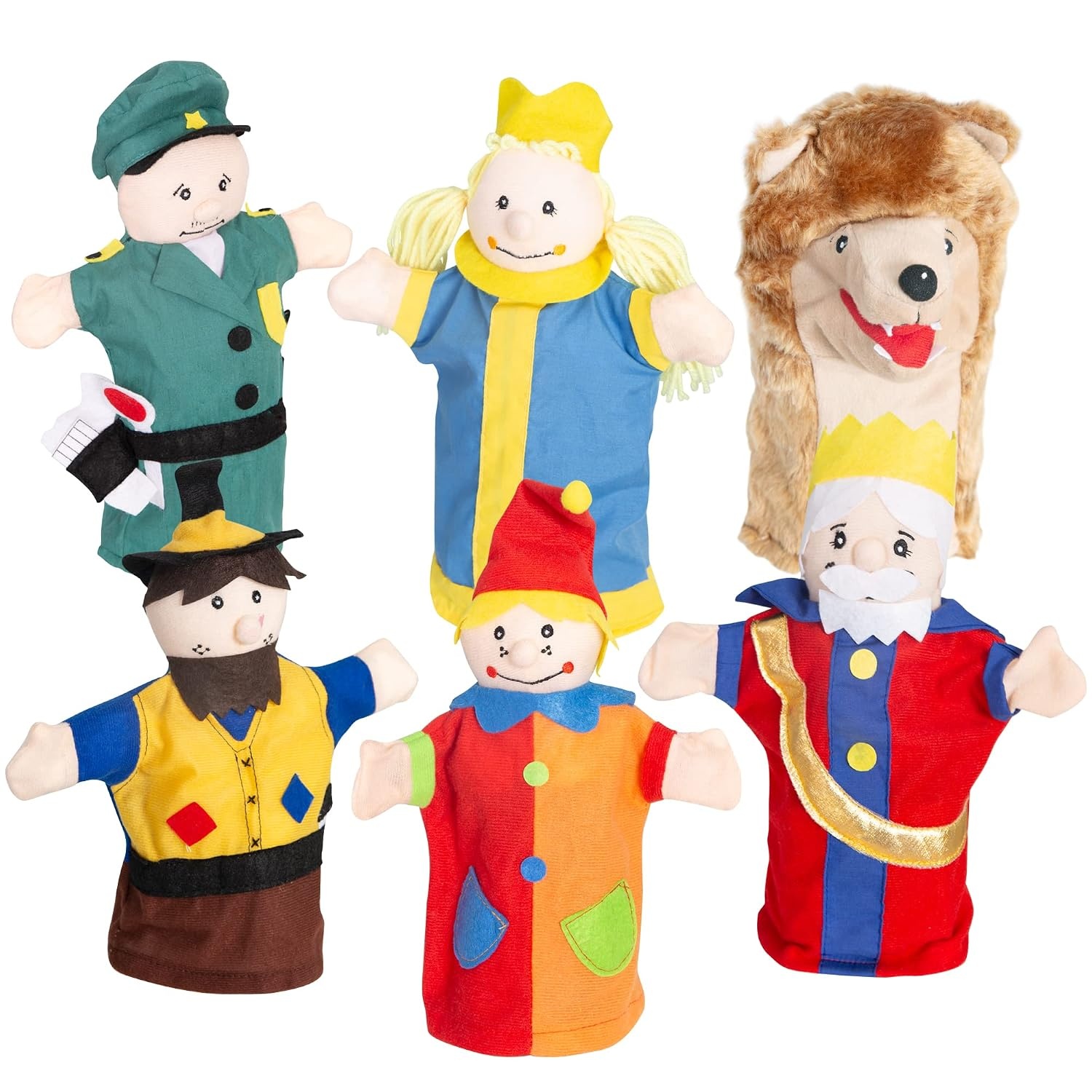 6-tlg. Handpuppen-Set für Kasperletheater - 30% Rabatt