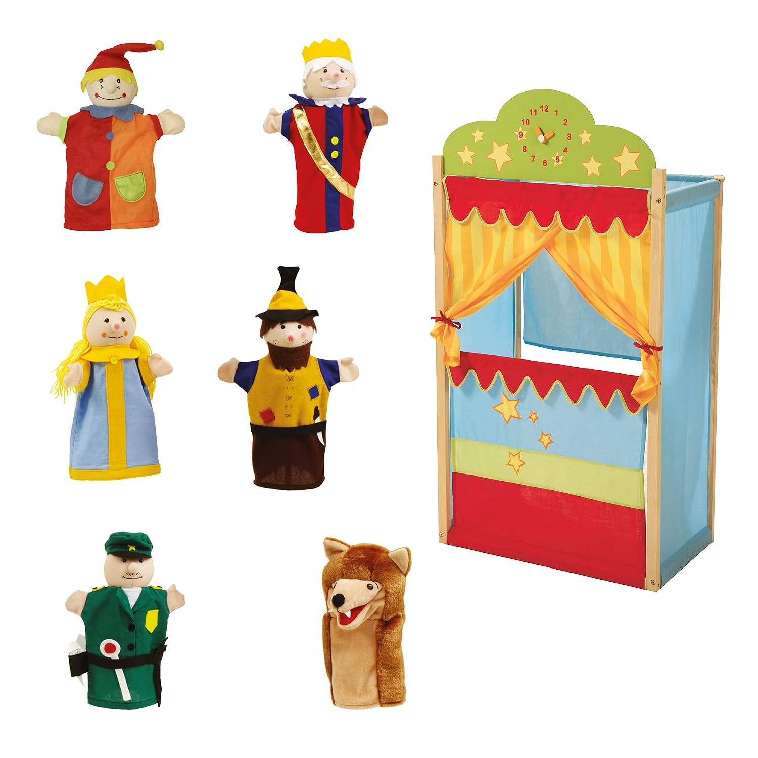 6-tlg. Handpuppen-Set für Kasperletheater - 30% Rabatt