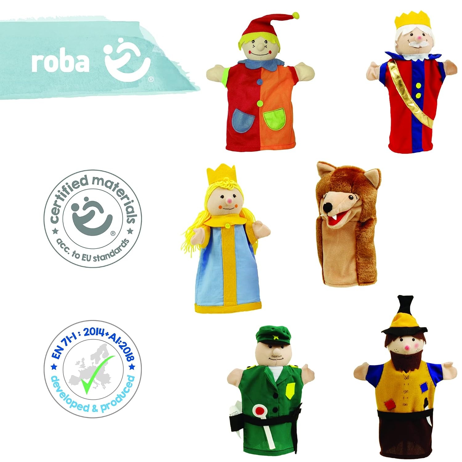 6-tlg. Handpuppen-Set für Kasperletheater - 30% Rabatt