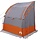 Heckzelt Campingzelt 194x180x210cm - Grau/Orange/Schwarz - 37% Rabatt