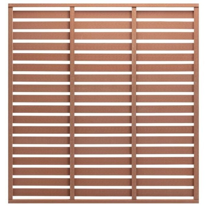 WPC Sichtschutzelement 180x180 cm Braun - 35% Rabatt