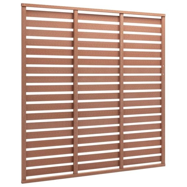 WPC Sichtschutzelement 180x180 cm Braun - 35% Rabatt