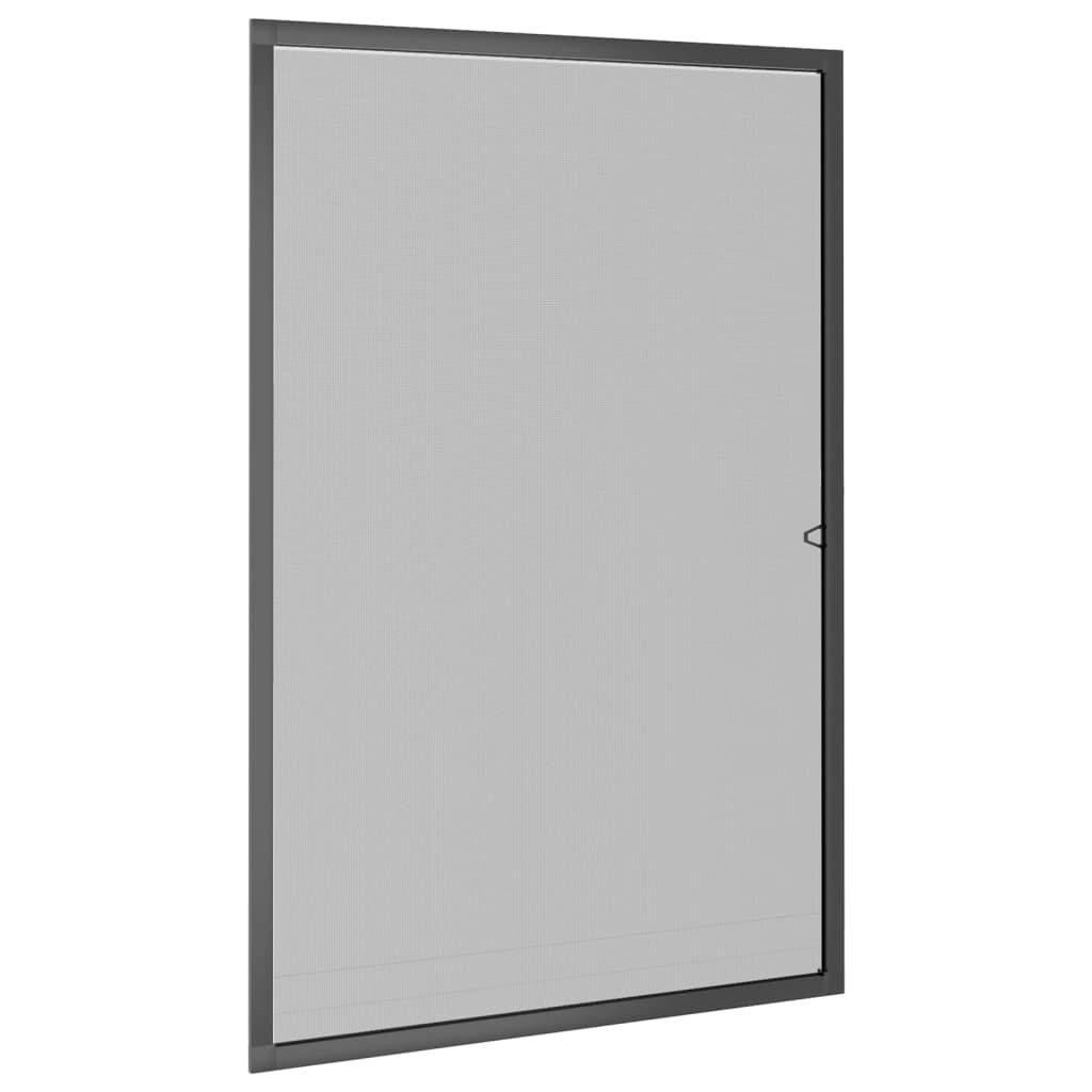 Insektenschutzgitter für Fenster 80x120 cm Anthrazit - 33% Rabatt