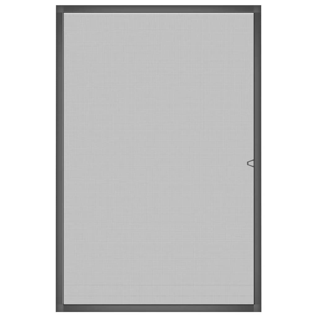 Insektenschutzgitter für Fenster 80x120 cm Anthrazit - 33% Rabatt
