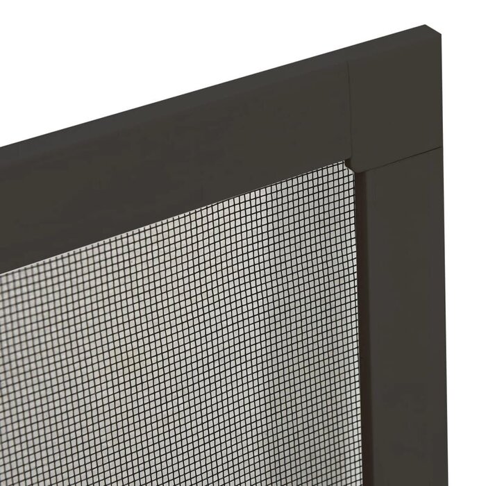 Insektenschutzgitter für Fenster 80x120 cm Anthrazit - 33% Rabatt