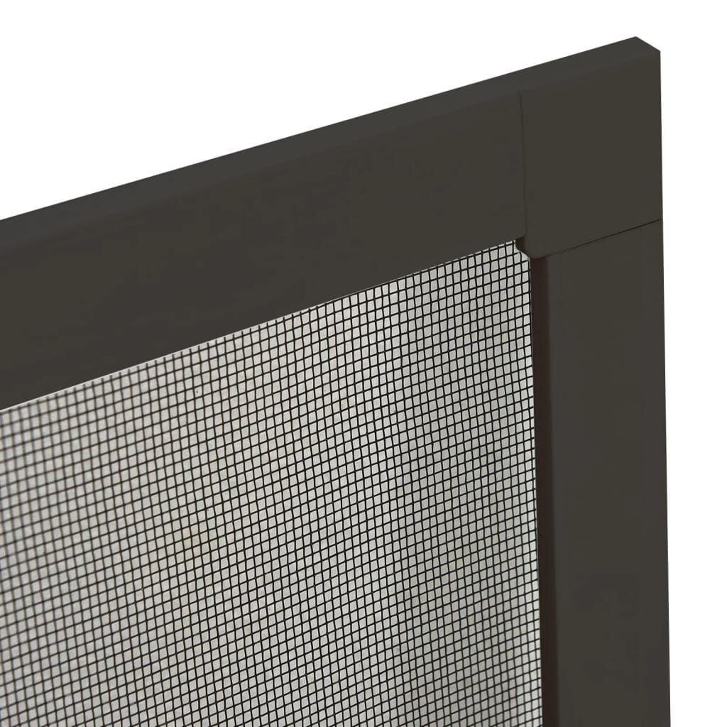 Insektenschutzgitter für Fenster 80x120 cm Anthrazit - 33% Rabatt