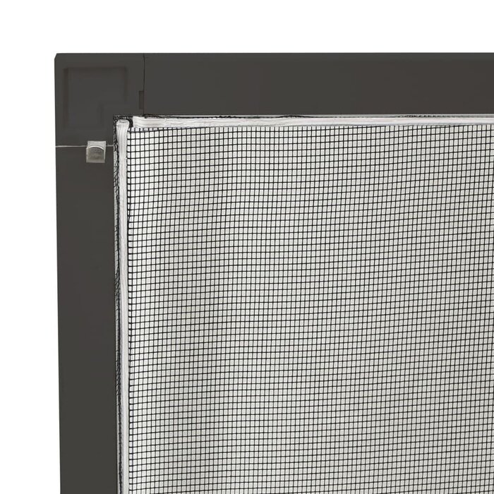 Insektenschutzgitter für Fenster 80x120 cm Anthrazit - 33% Rabatt