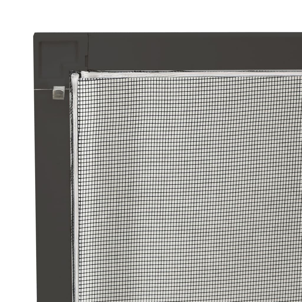 Insektenschutzgitter für Fenster 80x120 cm Anthrazit - 33% Rabatt