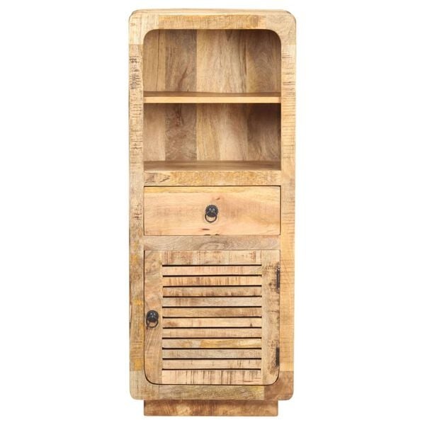 Hochschrank aus massivem Mangoholz 45x32x110 cm - 35% Rabatt