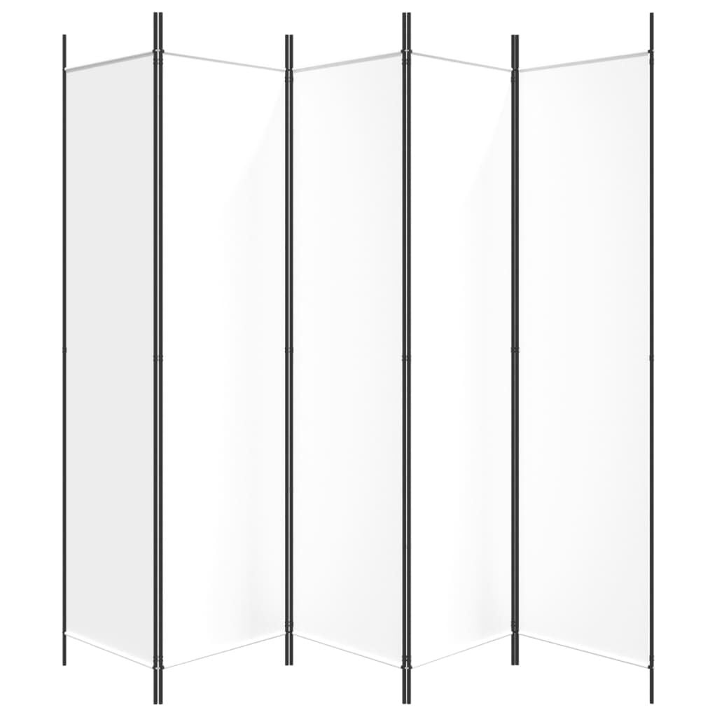 Vidaxl 5-Paneel Raumteiler 250x200 cm Weiß - 32% Rabatt