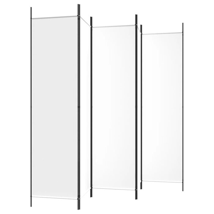 Vidaxl 5-Paneel Raumteiler 250x200 cm Weiß - 32% Rabatt