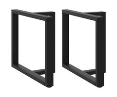 Vidaxl T-Form Tischgestell 90x35cm Stahl Schwarz - 51% Rabatt