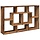 Wandregal in Altholz-Optik, 85x16x52,5 cm - 32% Rabatt