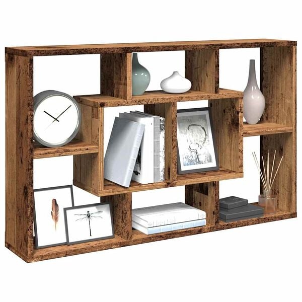 Vidaxl Wandregal in Altholz-Optik, 85x16x52,5 cm - 32% Rabatt