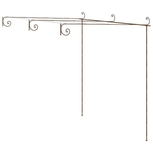 Vidaxl Gartenpergola aus Schmiedeeisen antikbraun 3x3m - 35% Rabatt