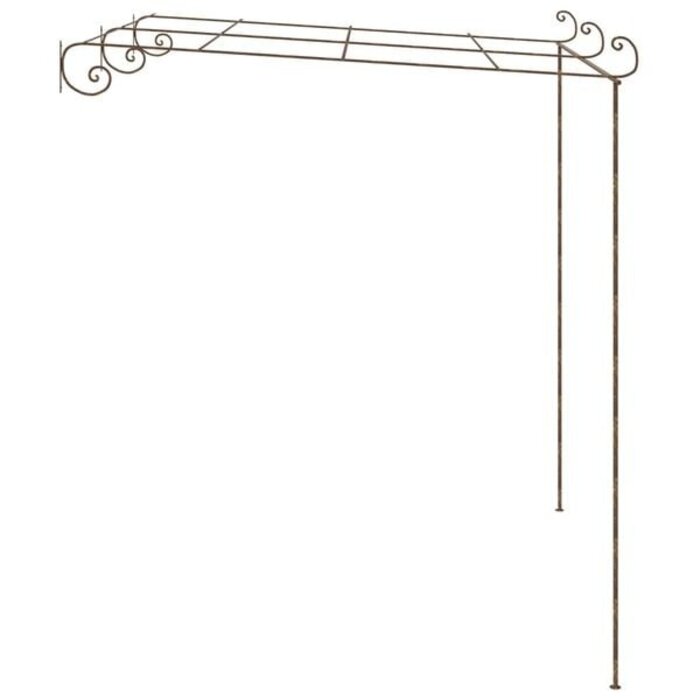 Vidaxl Gartenpergola aus Schmiedeeisen antikbraun 3x3m - 35% Rabatt
