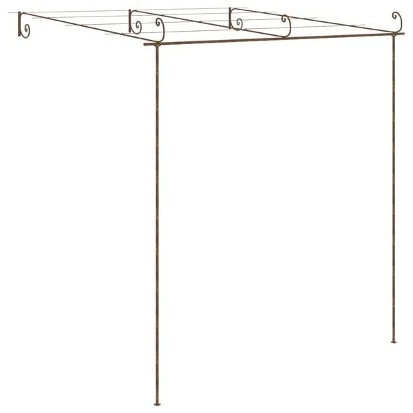 Vidaxl Gartenpergola aus Schmiedeeisen antikbraun 3x3m - 35% Rabatt