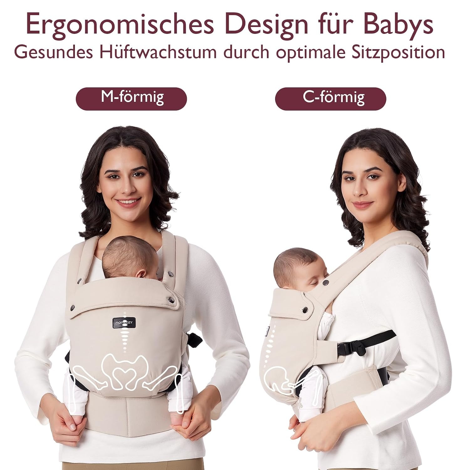 Amazon Ergonomische Babytrage Khaki (3,2-20 kg) - 33% Rabatt