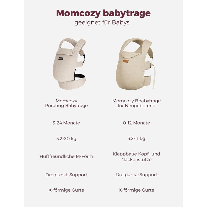 Amazon Ergonomische Babytrage Khaki (3,2-20 kg) - 33% Rabatt