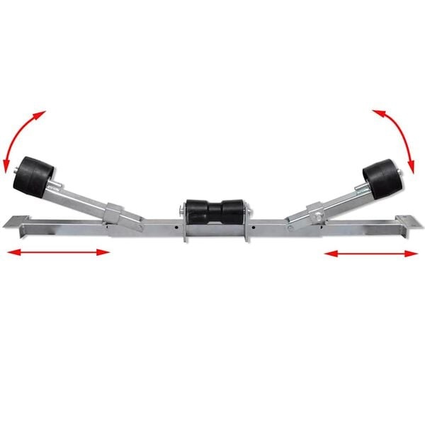 Vidaxl Kielstütze für Bootsanhänger 80-124 cm, 34% Rabatt, Ausgepackt