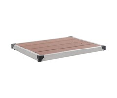 Vidaxl Außenduschen-Bodenplatte WPC 80x62 cm Braun - 47% Rabatt