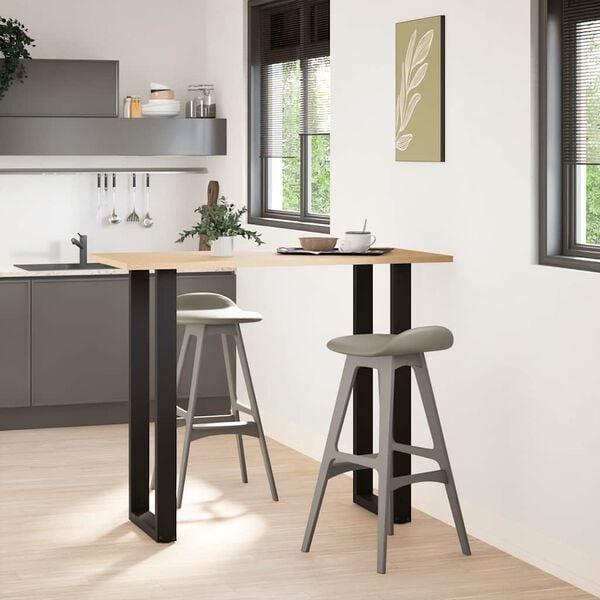 Vidaxl Bartischbeine 2er-Set U-Form 40x111cm Schwarz - 34% Rabatt