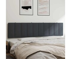 Vidaxl Bett-Kopfkissen Hanko 200 cm, Samt Dunkelgrau - 50% Rabatt