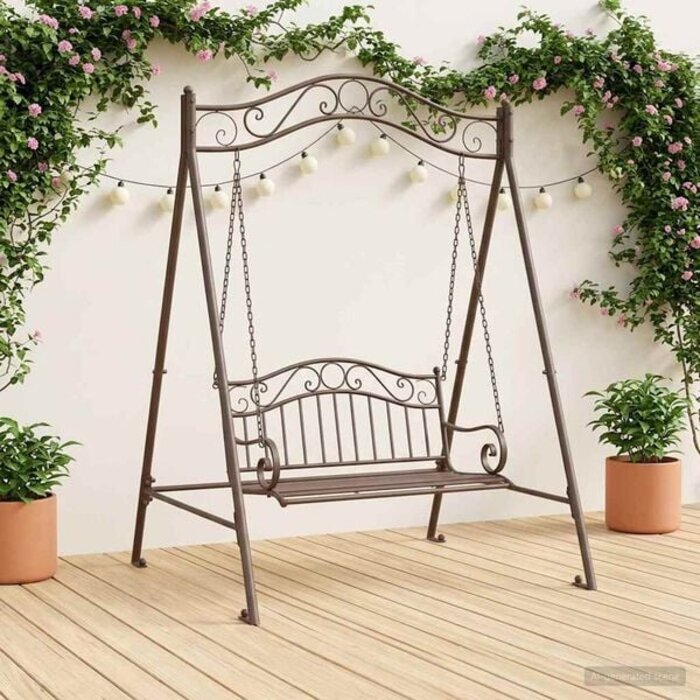 Vidaxl Schaukelgestell Stahl Antikbraun 113x121,5x168cm - 35% Rabatt