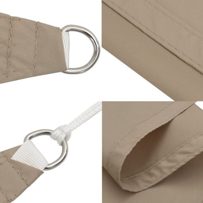 Vidaxl Quadratisches Sonnensegel 4x4 m Taupe - 37% Rabatt