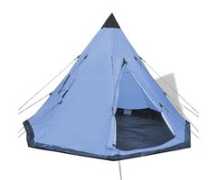 Vidaxl Geräumiges 4-Personen-Zelt Hellblau - 45% Rabatt