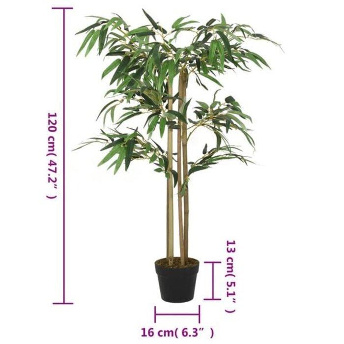 Vidaxl Künstlicher Bambus 120 cm, 760 Blätter - Ausgepackt & 32% Rabatt