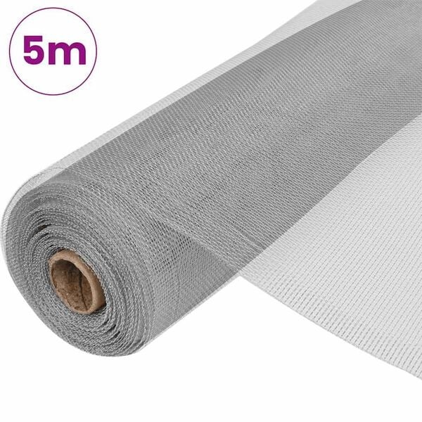 Vidaxl Aluminium-Fliegengitter 100 x 500 cm silber - 31% Rabatt
