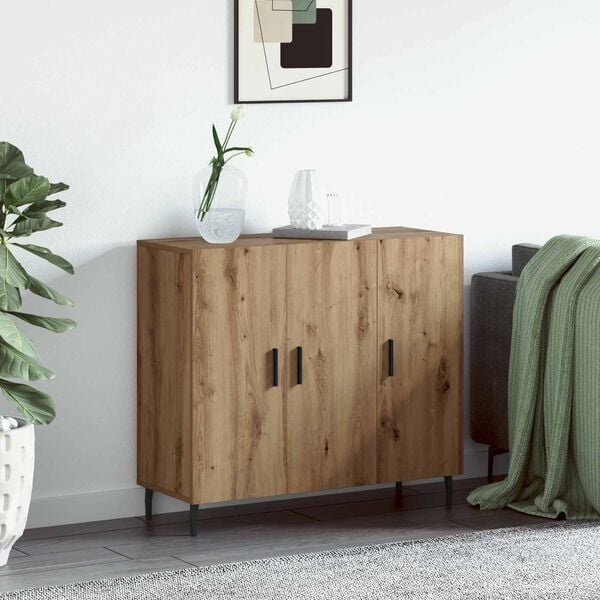 Vidaxl Sideboard Artisan-Eiche 90x34x80cm - 34% Rabatt