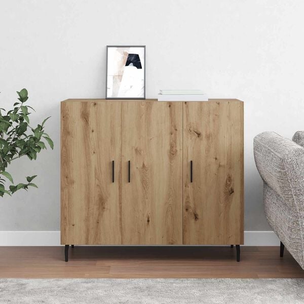 Vidaxl Sideboard Artisan-Eiche 90x34x80cm - 34% Rabatt