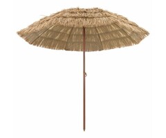 Vidaxl Großer Strand- und Gartenparasol, Naturfarben - 46% Rabatt
