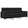 3-Sitzer Sofa 180 cm Stoff Schwarz - 35% Rabatt