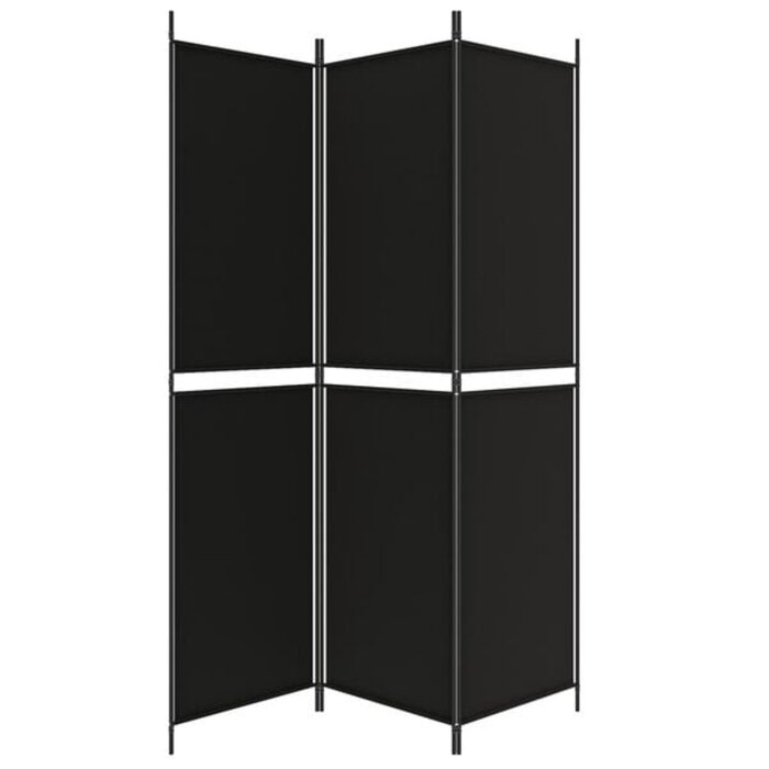 Vidaxl Spanische Wand 150x200 cm Schwarz - 3 Paneele - 31% Rabatt