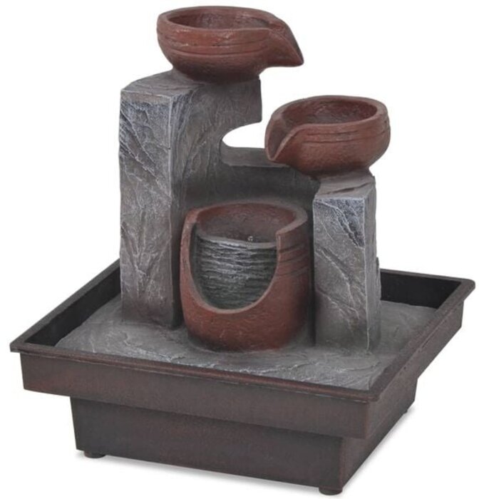 Vidaxl Zimmerbrunnen mit LED-Beleuchtung 20x18x22cm - 32% Rabatt