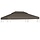 Pavillondach 4x3m in Taupe - Ersatzbespannung 34% Rabatt