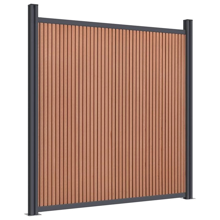 Vidaxl WPC Sichtschutzzaun 180x186 cm Braun - 35% Rabatt
