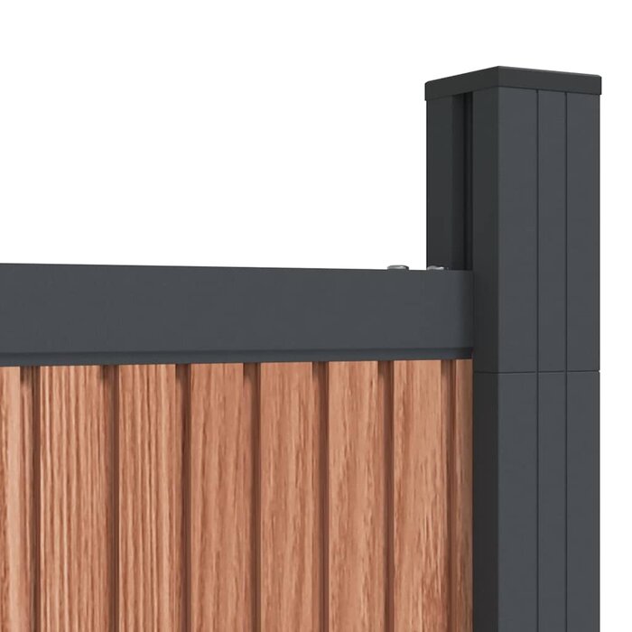 Vidaxl WPC Sichtschutzzaun 180x186 cm Braun - 35% Rabatt