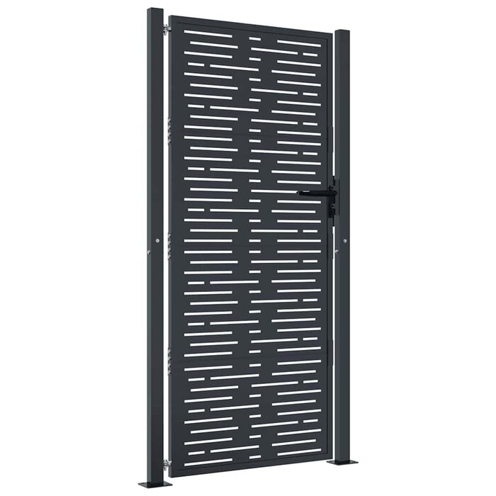 Vidaxl Gartentor 105x180 cm Anthrazit Stahl - 35% Rabatt