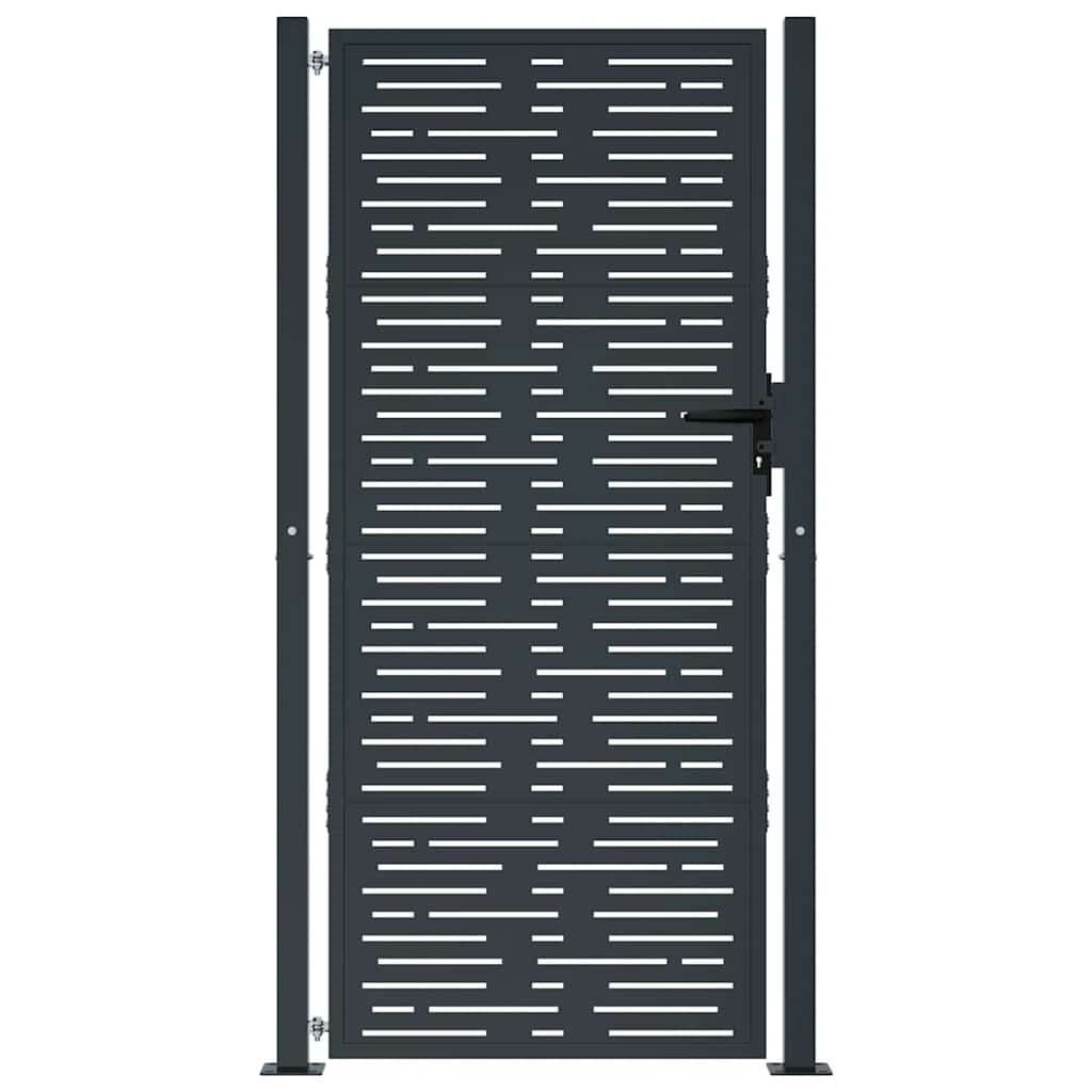 Vidaxl Gartentor 105x180 cm Anthrazit Stahl - 35% Rabatt