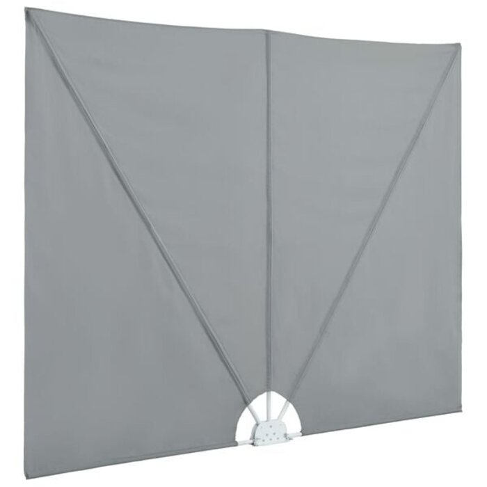 Vidaxl Klappbare Seitenmarkise 240x160 cm Grau - 32% Rabatt