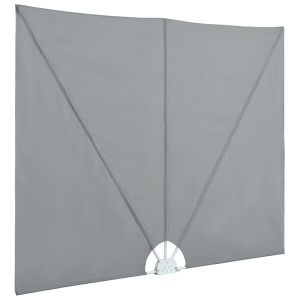 Vidaxl Klappbare Seitenmarkise 240x160 cm Grau - 32% Rabatt