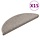 15x Treppenmatten Sisal-Optik Silber 56x17cm - 34% Rabatt