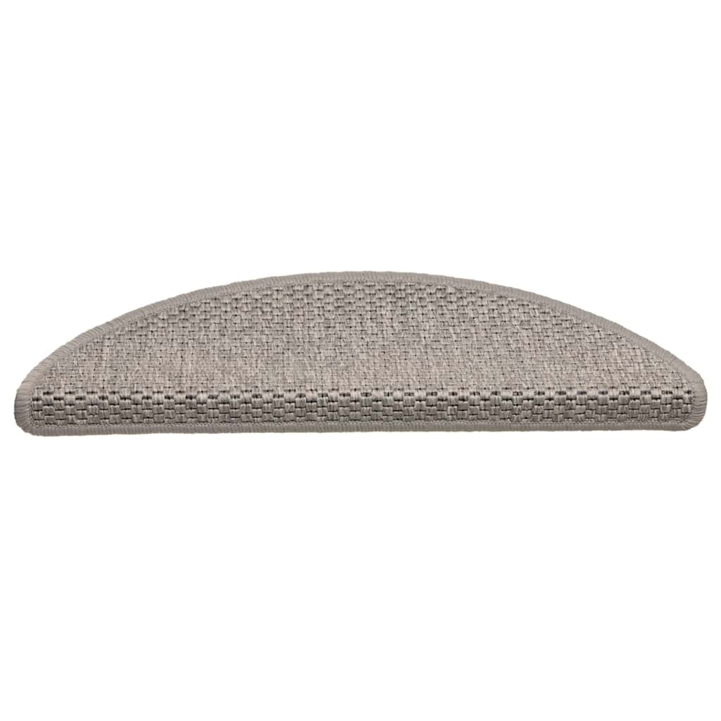 Vidaxl 15x Treppenmatten Sisal-Optik Silber 56x17cm - 34% Rabatt