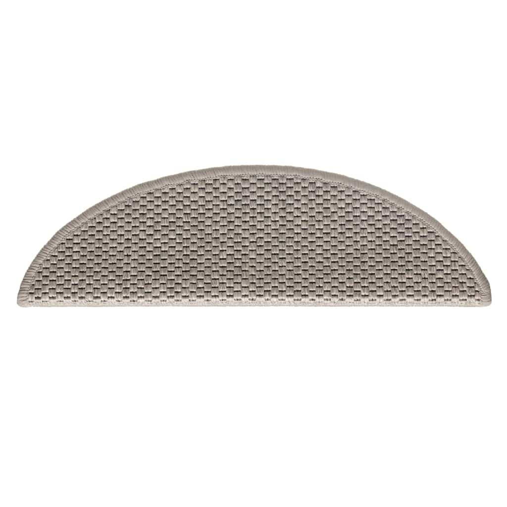 Vidaxl 15x Treppenmatten Sisal-Optik Silber 56x17cm - 34% Rabatt