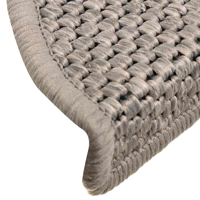 Vidaxl 15x Treppenmatten Sisal-Optik Silber 56x17cm - 34% Rabatt